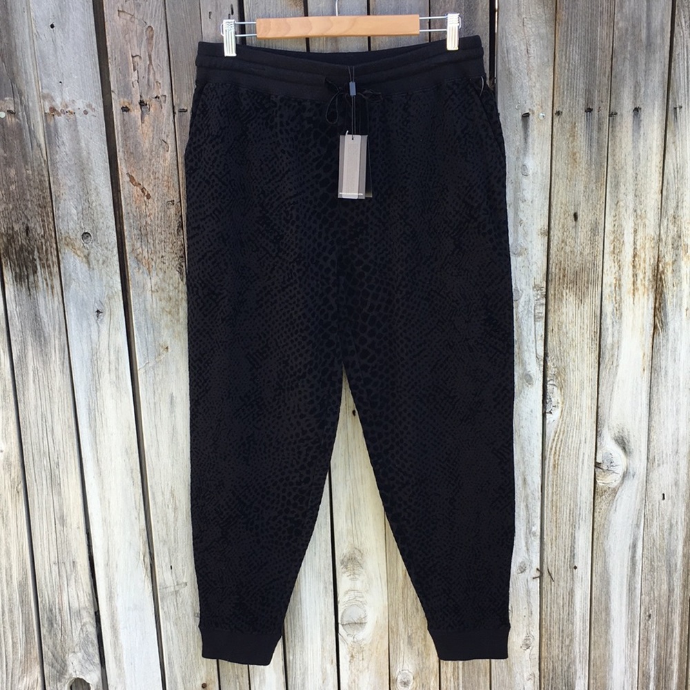 NWT Rails Oakland Flocked Cobra Sweatpants Black L